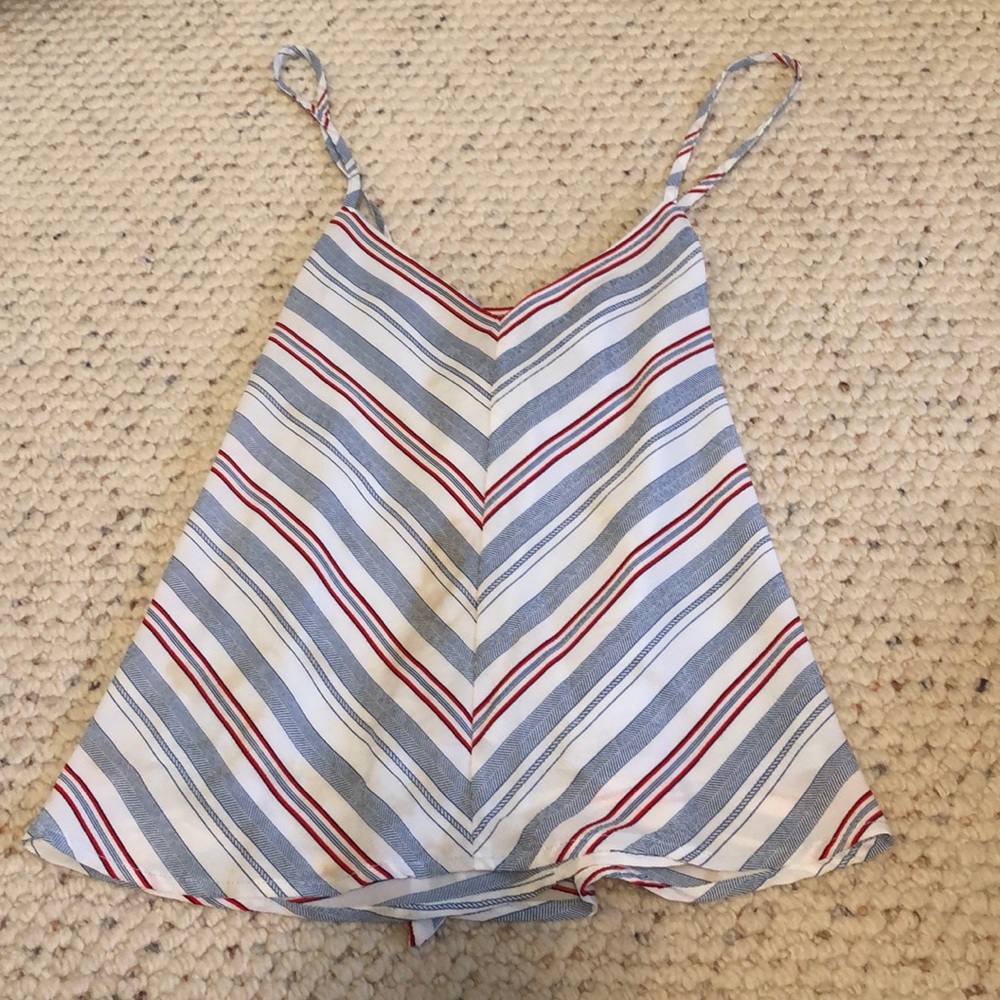 Red white and blue cute top